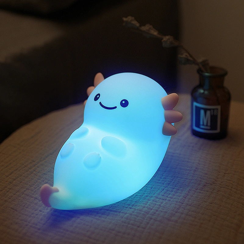 Kawaii Hexagonal Dinosaur Night Light Soft Silicone USB Wireless Children's Sleeping Living Room Baby Night Light for Kids Room