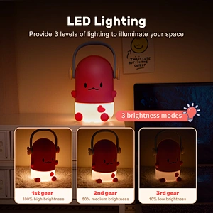 ICARER FAMILY Night Light 3D LED Table Lamp Home Decor Planet Moon Table Lamp for Birthday Party Christmas