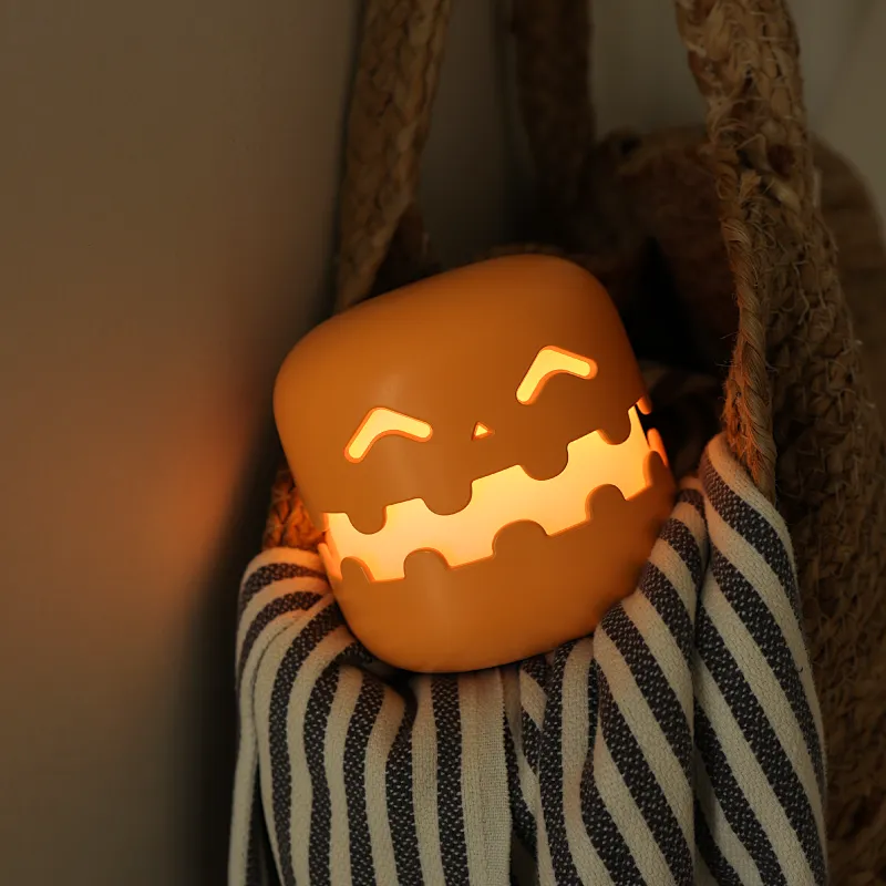 ICARER FAMILY Smart Night Light for Outside Use Halloween Pumpkin Lantern Night Light for Kids