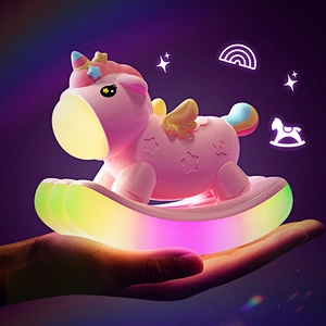 ICARER FAMILY Cute Lamp LED Birthday Gift Room Cute Decoration Night Light With Battery Soft Nursery Lamp Bedside Light for Kids