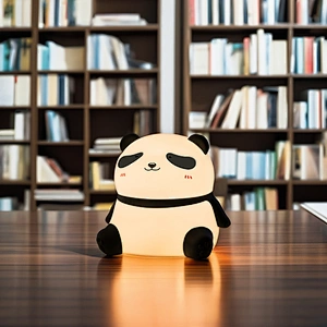 Cute Animal Silicone Night Lights Rechargeable Pat Cartoon Panda Night Light for Kids Baby Bedroom Decor