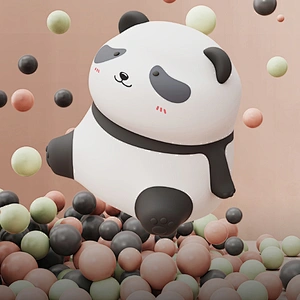 Rechargeable Silicone Panda LED Night Light for Kids Bedroom Cute Cartoon Animal Smart Home Night Lamp