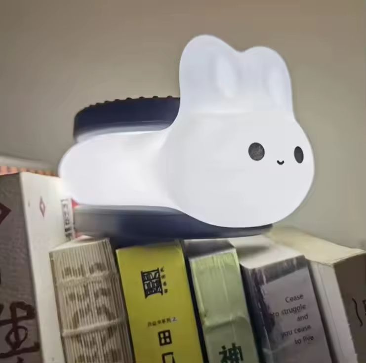 Cute Rabbit Pat Light Silicone Baby Sensor Night Light for Baby Home Use Table Night Light