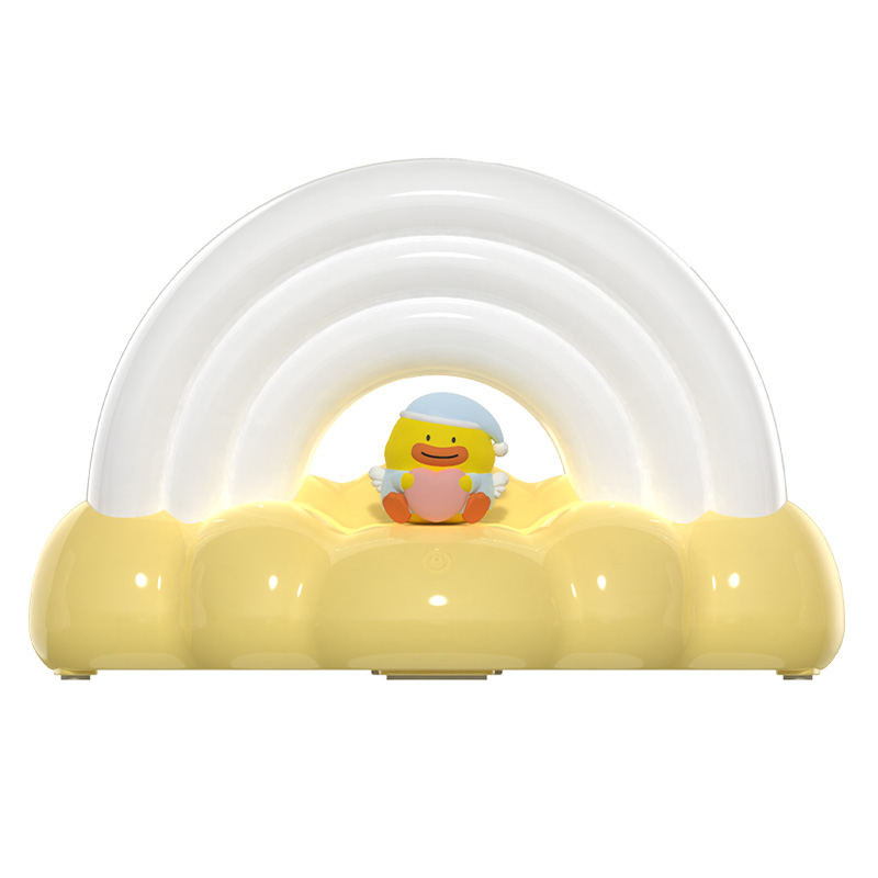 ICARER FAMILY Smart Night Light Smile Rainbow Desk Lamp for Home 5V Battery Night Light