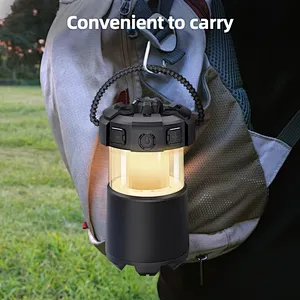 ICARER FAMILY Musical Night Lamp for Children Camping Speaker Lamp Light Night Club Table Lamp