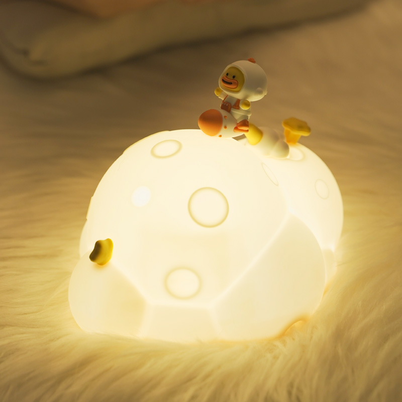 ICARER FAMILY Christmas Gift Planet Shape Led Baby Night Light Rechargeable Night Light Lamp for Bedroom Bed Lamp