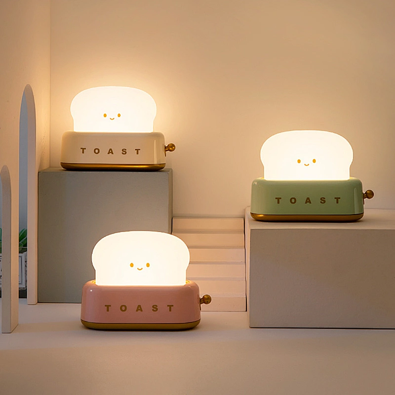 Silicone Desk Lamp Bread Night Light Lovely Light for Home