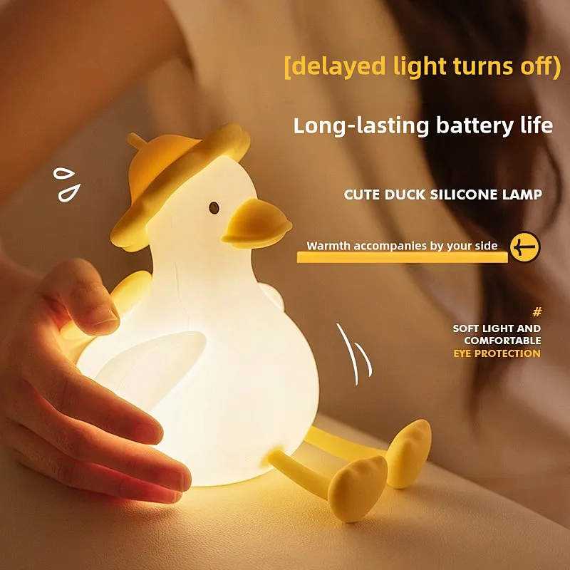 Cute Duck LED Night Light  Soft Glow Lamp for Kids Gifts and Home Decor
