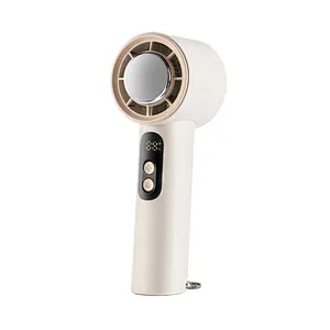 Outdoor Stronger Wind High Speed Portable Desk Rechargeable Handheld Fan Table Cooling USB Mini Fans with Hook