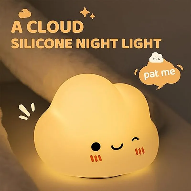 Cloud Room Led Light Smart Table Lamps USB Rechargeable Battery Kids Bedroom Night Light for Baby Children