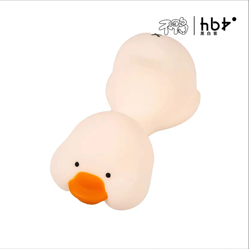 Modern Duck Night Light LED Rechargeable Silicone Night Light Touch Control Colorful Duck Lamps for Bedroom Living Room Home