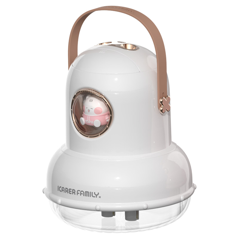 ICARER FAMILY Rechargeable Humidifier Simple Table Cool Air with Aromatherapy Function 300ml Capacity for Household Use