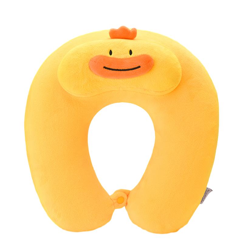 ICARER FAMILY Cute Animal Plush Doll Toy Neck Pillow Rest Cushion U Shape Memory Foam Travel Neck Pillow