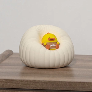 ICARER FAMILY Customizable Halloween Night Light Doll Modern Cute LED Silicone Mini Lamp Rechargeable Warm LED Touch Switch