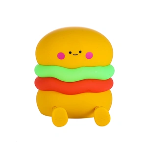 USB Charging Burger Silicone Night Light for Cozy Ambiance Children Night Light