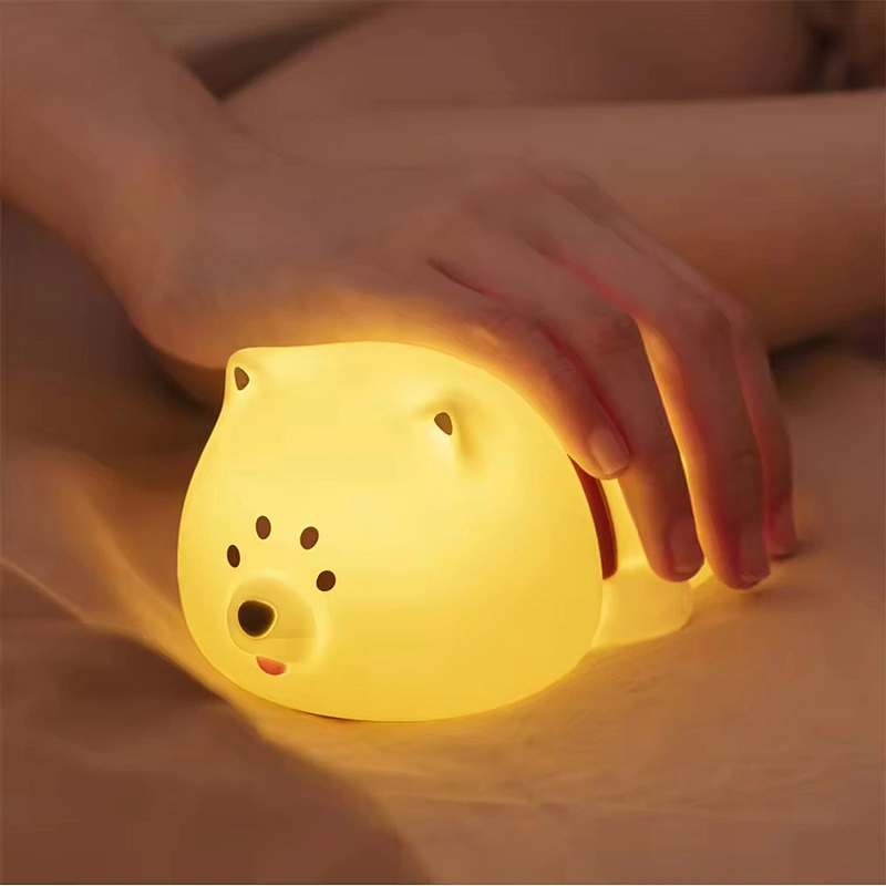 Touch Control Ghost Night Light Portable Rechargeable Silicone LED Lamp for Home