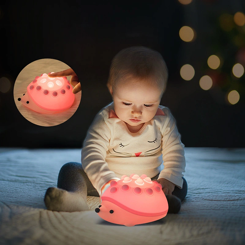 Colorful Silicone Animal LED Night Light Kids Sensor Control Mini Rechargeable USB Touch Power Generation 5V Battery Bedroom Use