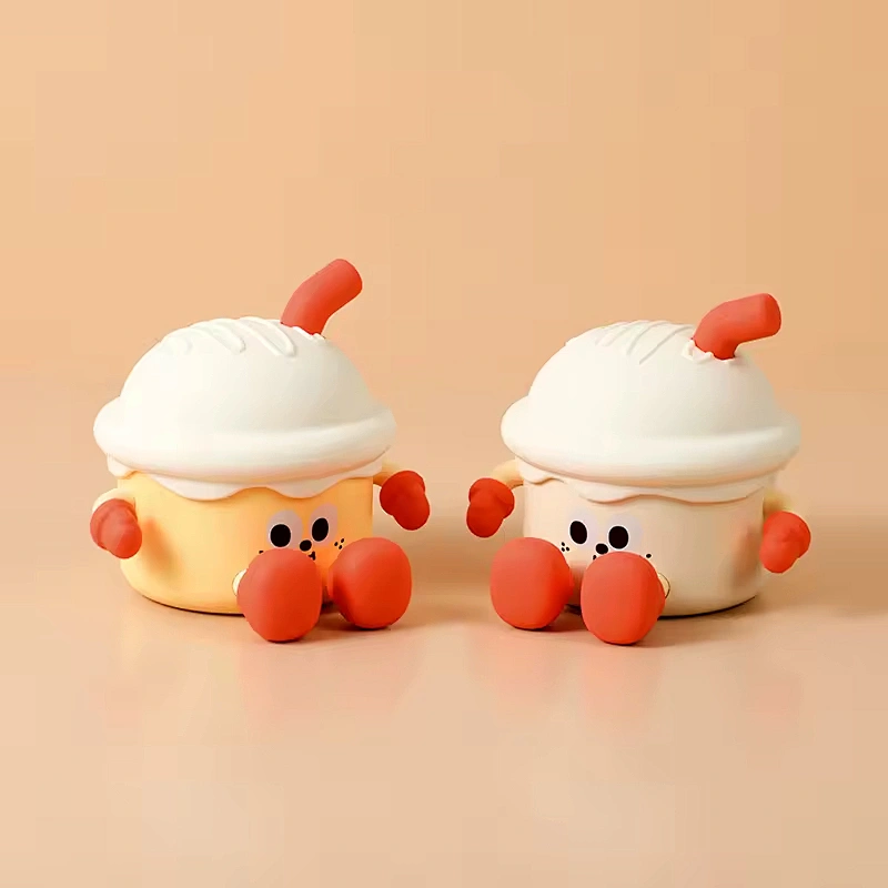 Whimsical Ice-cream Patting Light LED Lamp USB Rechargeable Soft Light for Home Children Night Light