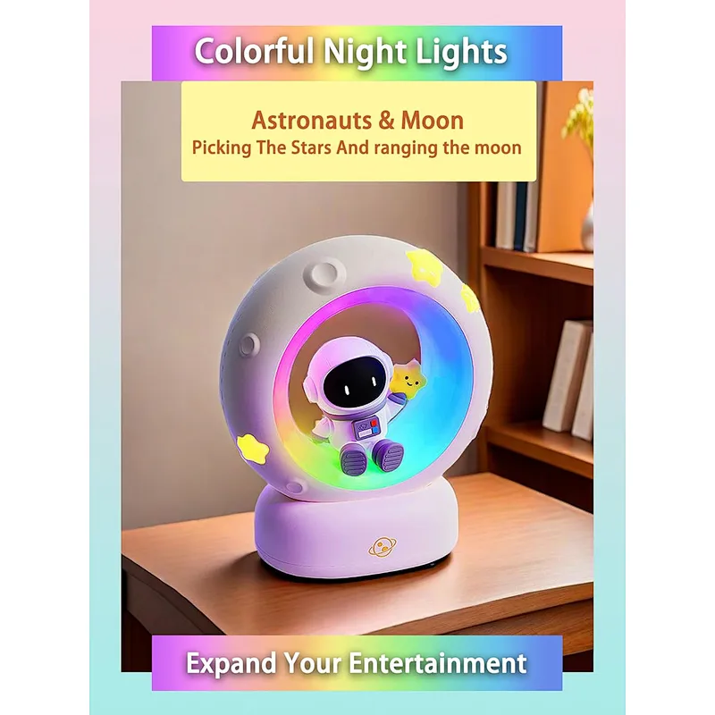 Creative Star Moon Night Light Touch Light USB Rechargeable LED Lamp for Cozy Bedrooms