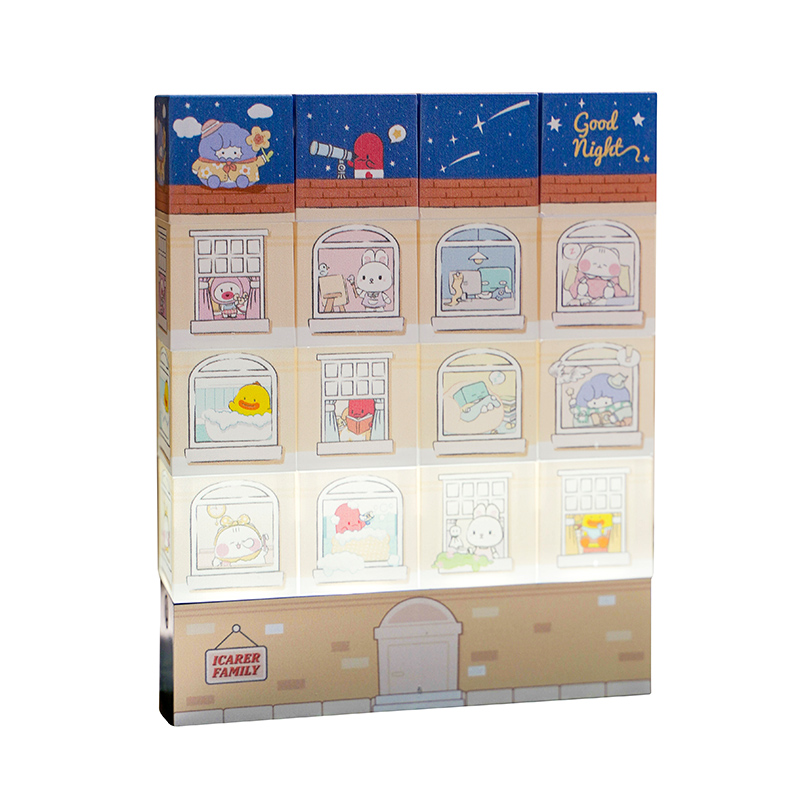 ICARER FAMILY Building Block Night Light With Cute Design LED Night Light for Bedroom Use