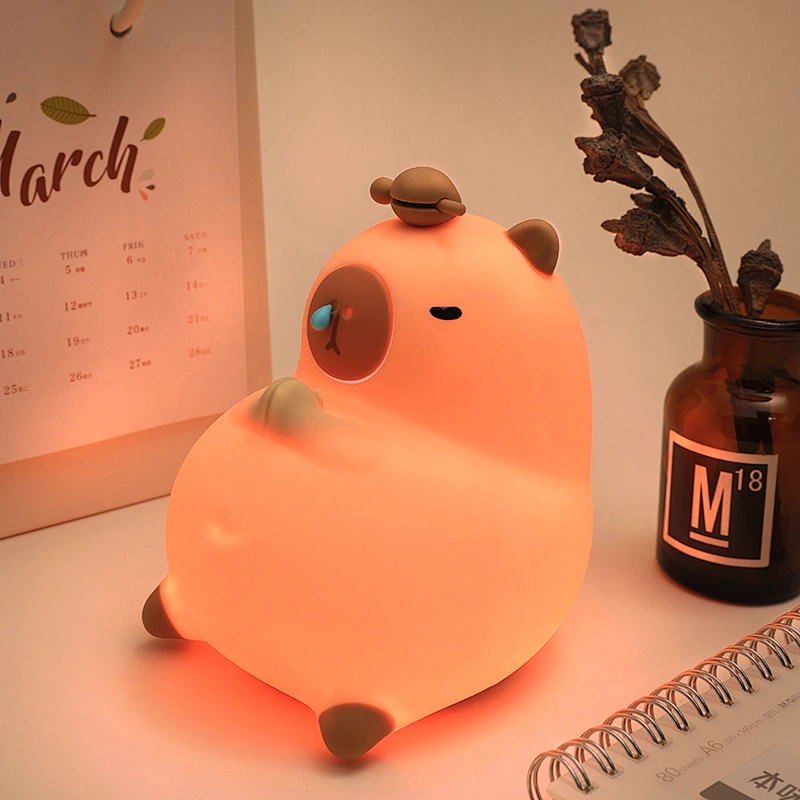 Cute Bear Baby Toy USB Night Lamp Touch Pat Led Wireless Light Night Bedside Lamp for Kids Bedroom