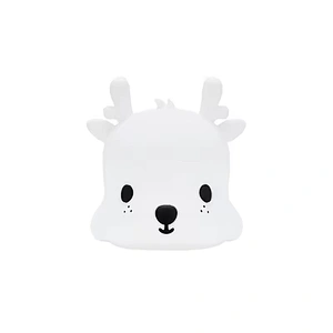 Christmas Modern LED Multicolor Silicone Deer Night Light Rechargeable Cute Mini Size Night Gifts for Baby Home Bedroom Decor