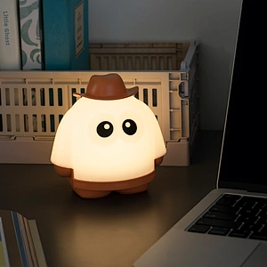 Halloween Home Room Decoration Ghost Unique Lights Cute Silicon Children Touch Smart Bedside USB Led Battery Night Light Lamp