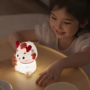 Mini Dragon LED Night Lamp Portable and Rechargeable for Kids' Use