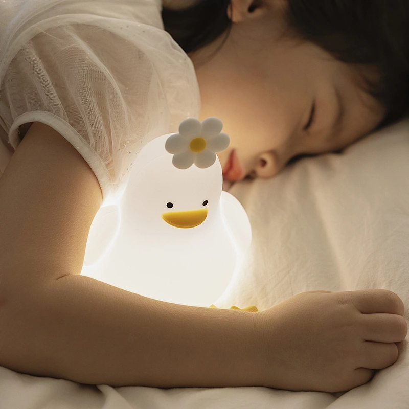 2024 New Pat Light Environmental protection Silicone Night Light Cute Decoration Bedroom Touch One Clap Bright Creative Gifts