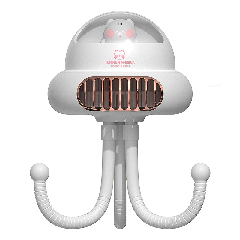 ICARER FAMILY 4000mAh 2000mAh Portable Fan Table Rechargeable Baby Stroller Fan Flexible Tripod Clip Fan