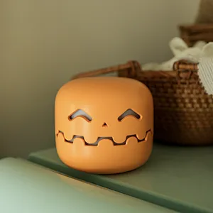Christmas Gift Cute Halloween Decorative Table Lamp Rechargeable Night Lamp Pumpkin Cartoon Bedside Ghost Night Light for Kids