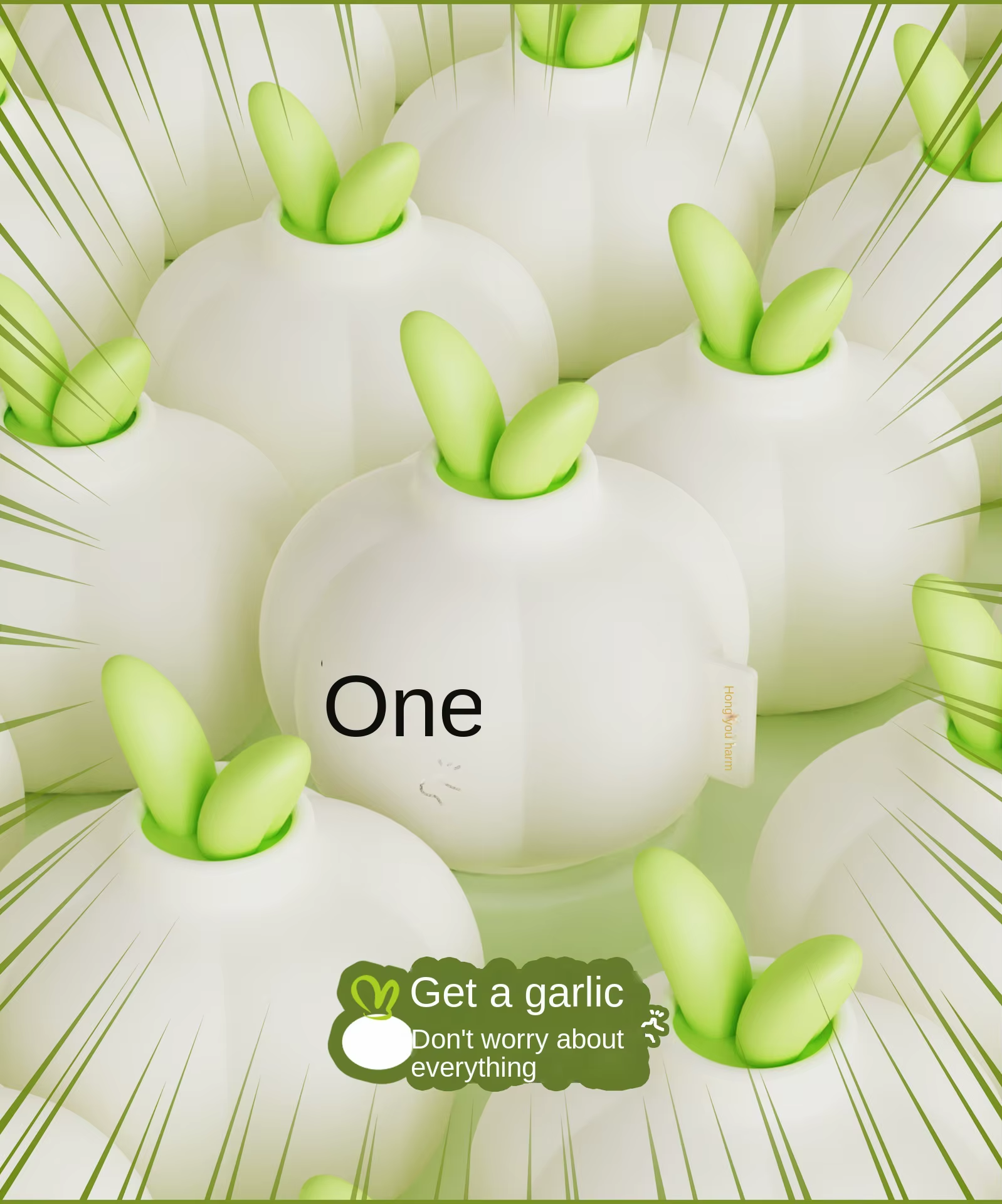 Garlic Design Night Light  USB Touch Control LED Mood Lamp