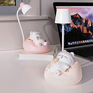 Cute Sleeping Cat Desk Light for Gifts and Decoration Touch Light