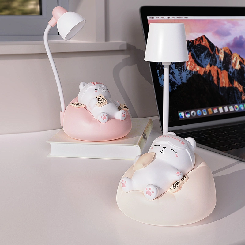 Cute Sleeping Cat Desk Light for Gifts and Decoration Touch Light