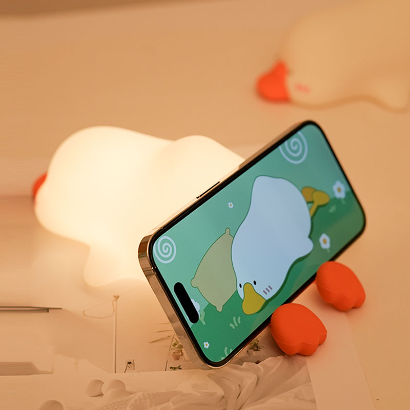 Cute Goose-Design Desk Lamp with Night Light Function