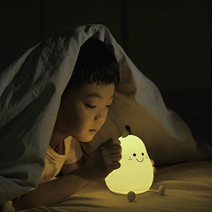 Cute Rechargeable LED Silicone Night Light Rabbit Shape USB Bedroom Light for Kids Touch Control Mini Night Lights for Home Use