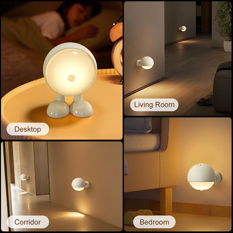 Sensor Lamp Mini Decorative Desk Lamp Bedroom Battery USD Charging Night Light