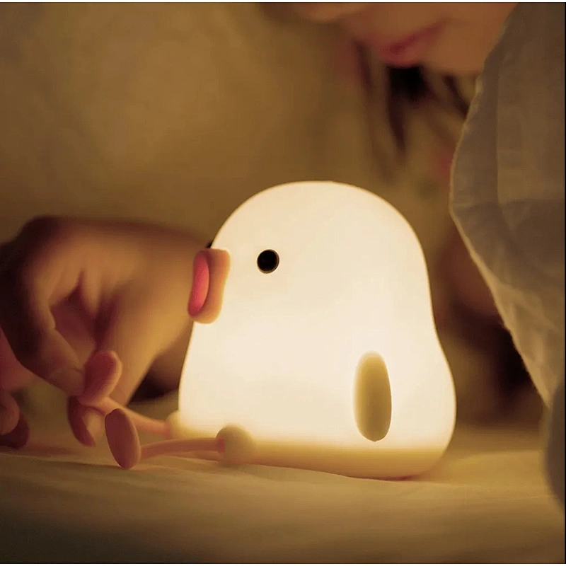 Cute Pat Soft Silicone Table Lamp Bed Room Smart USB Led Plug Decoration Kids Baby Night Light for Bedroom