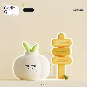 Cute Garlic You Awesome Silicone Lamp USB Rechargeable Night Light for Home Decor Touch Light