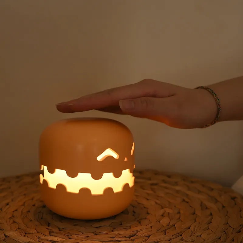 Halloween Gift Sensor Touch Ghost Night Lights for Kids Bedroom Decorative Bed Lamp Pumpkin Night Light Baby Kids Children