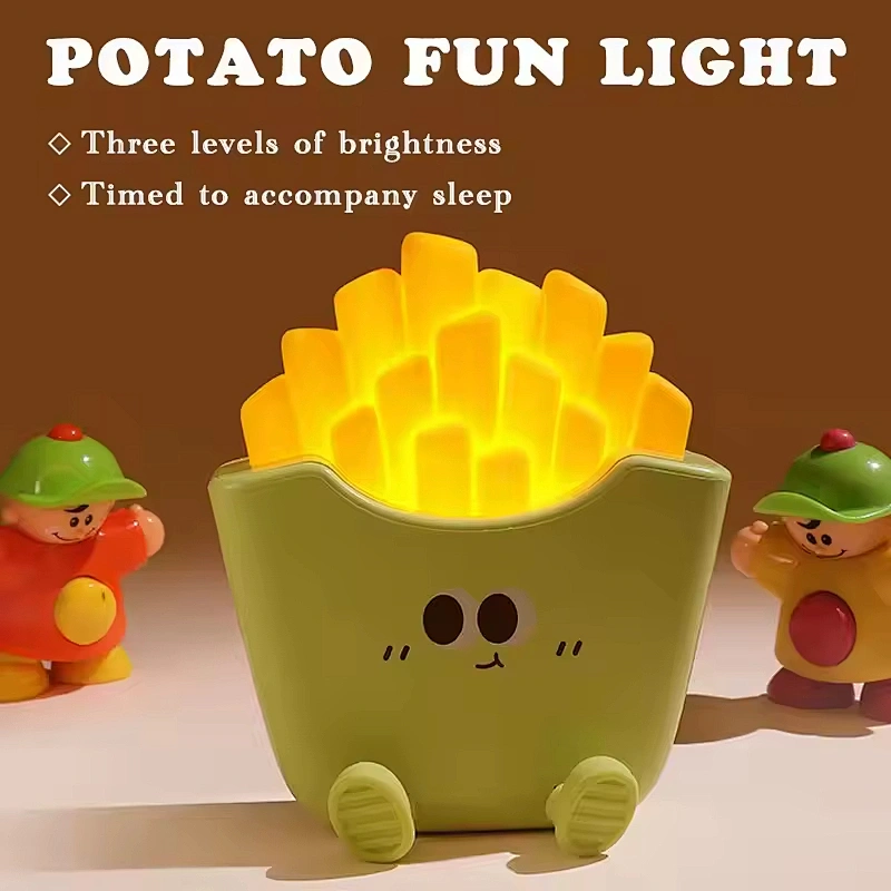 Creative Home Room Decoration Chips Shape Desk Light Led Rechargeable Wireless Bedroom Ambient Smart Night Light for Children