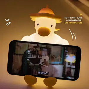 Duck Lamp for Children Baby Wireless Sleep Bed Room Decoration Bedside Nursing Night Light for Bedroom