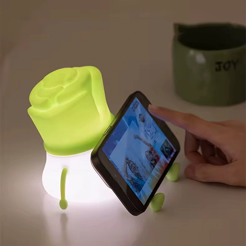 USB Rechargeable Onion Night Light  Cute LED Lamp for Kid Room Soft Warm White Light
