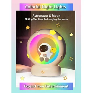 Creative Star Moon Night Light Touch Light USB Rechargeable LED Lamp for Cozy Bedrooms