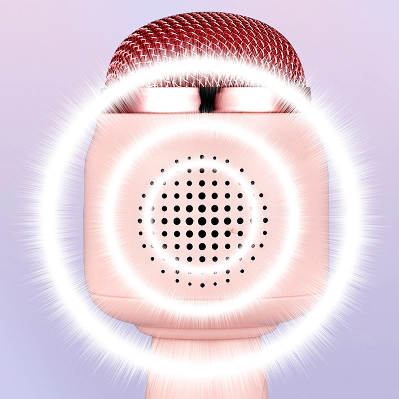 Handheld Wireless Microphone Speaker Kids Karaoke Microphone Mic Music Player Singing Recorder Ktv Microphone