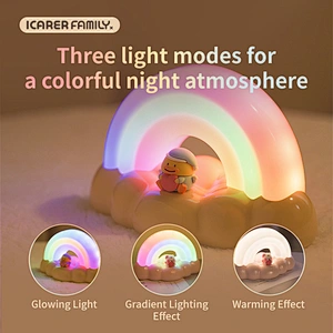 Led Rainbow Night Light Colorful Bedside Lamp Romantic Bedroom Ambiance Decorated Colorful Bedside Lamp