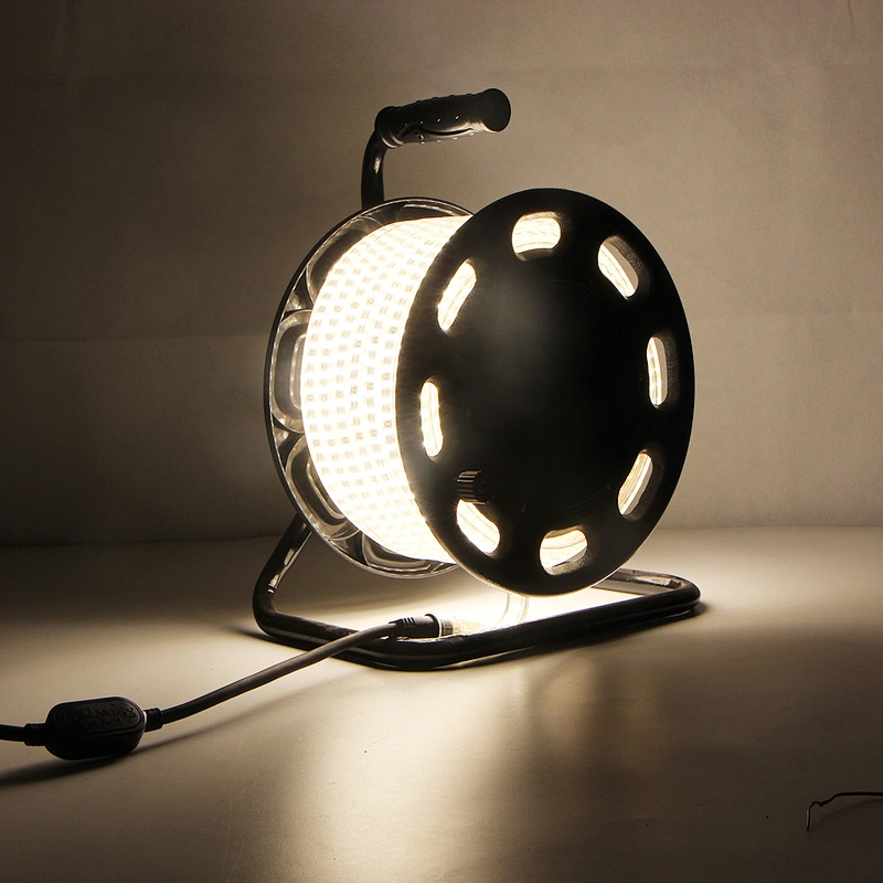 AC230V AC100V AC110V LED Hoist Construction Applied LED Light with Stand Safety work light drum for access light orientation light made for builders