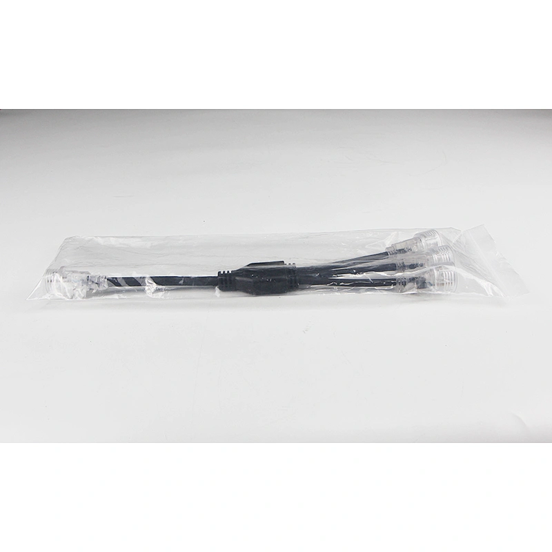 Y-Shape Connector Custom-Made 1 Male and 3 Females IP65 waterproof Cable Splitter for LED Strip