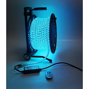 50M Portable Drum Kit AC RGB Strip Light SMD5050 RGB Colorful Change  Smart APP or IR Remote Control Waterproof Outdoor  Party Home Christmas Decorative Light Holiday Lighting