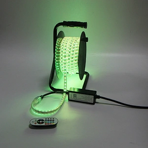 15M Portable Drum Kit AC RGB Strip Light RGB Colorful Change  Smart APP or IR Remote Control Waterproof Outdoor Christmas Flexible LED Strip Light